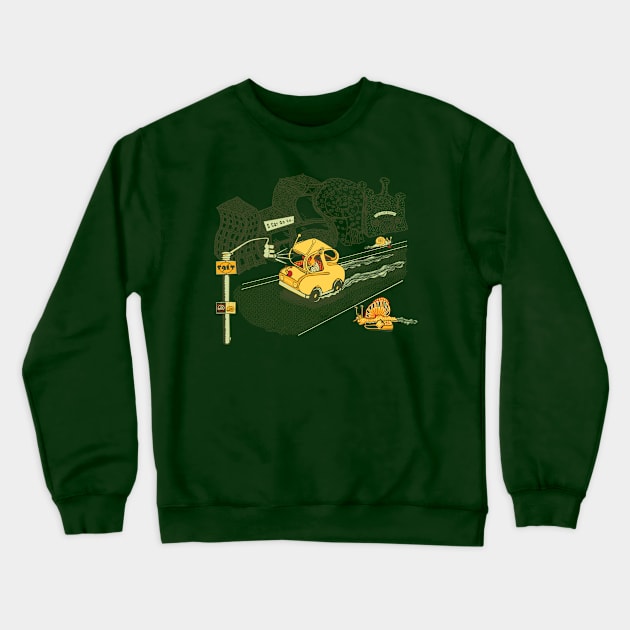 S Car Go Crewneck Sweatshirt by Laura Brightwood